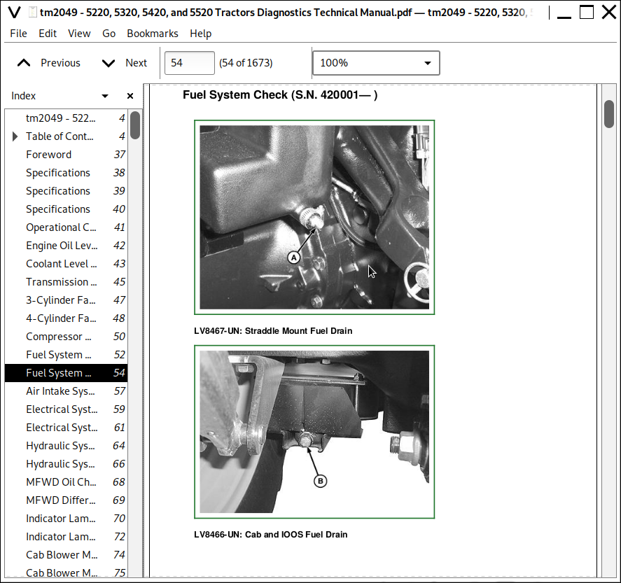 John Deere Tractors 5220, 5320, 5420 & 5520 Diagnosis And Tests Service ...